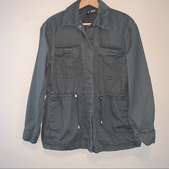 H&M Divided | Button Up Utility Parka Jacket - Picture 2 of 6